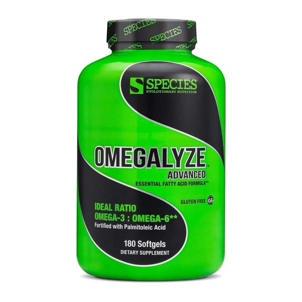 Soort Voeding Omegalyze Ondersteuning Supplementen, essentiële vetzuren Formule, Supplement om te helpen het herstel te maximaliseren, Omega 3,6 en 7 Formula 180 Capsules