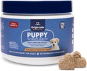 Origin Labs Soutien multifonctionnel pour chiots Supplément Omega 3 de DHA, Huile de poisson sauvage de saumon de l'Alaska, Probiotique pour la santé des intestins, Soutien immunitaire, Coeur, Peau, Cerveau, Santé articulaire, Saveur de saumon, 60 Chews doux