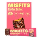 Misfits Vegan Protein Bars, Cookie Butter - Geactualiseerd recept op basis van plant, lage suiker & Carb, hoge vezel snacks 