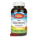 Carlson - Zwarte Vlierbes Gummies, met vitamine C & Zink, Immune Support, 120 Gummies