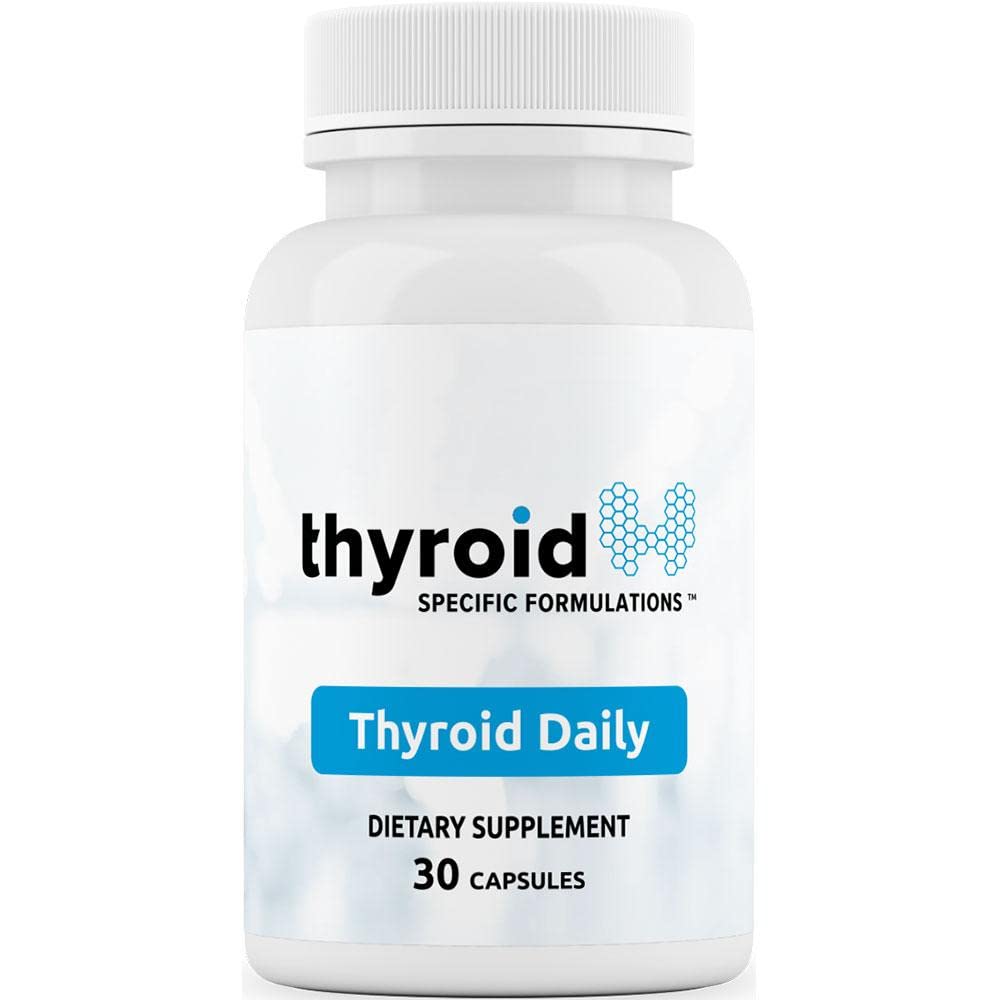 Schildklier Dagelijks - De eerste Nutrient Complete Multi Ontworpen voor optimale schildklier gezondheid. Schildklier Dagelijks is Jodium Gratis w/19 Schildklier Daily Essential Nutrients for Thyroid Support.