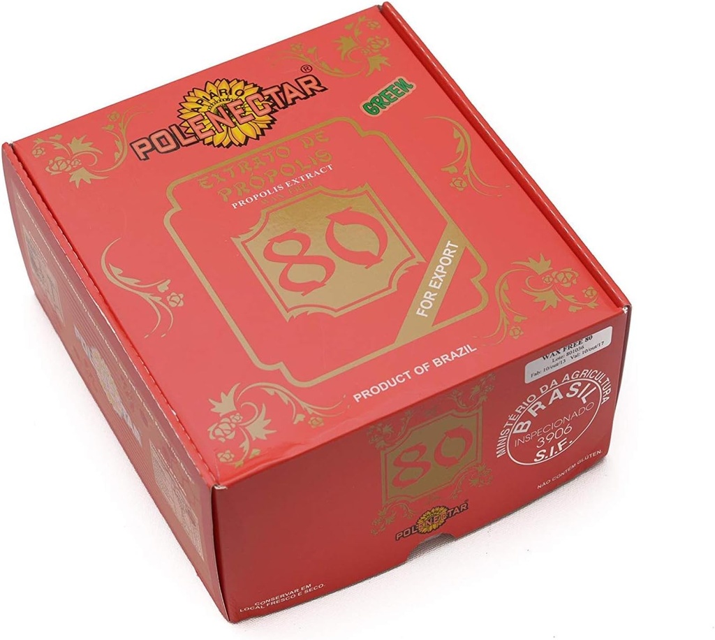 Brazilië Green Bee Propolis Extract wasvrij 80 (30ml) - 24 flessen