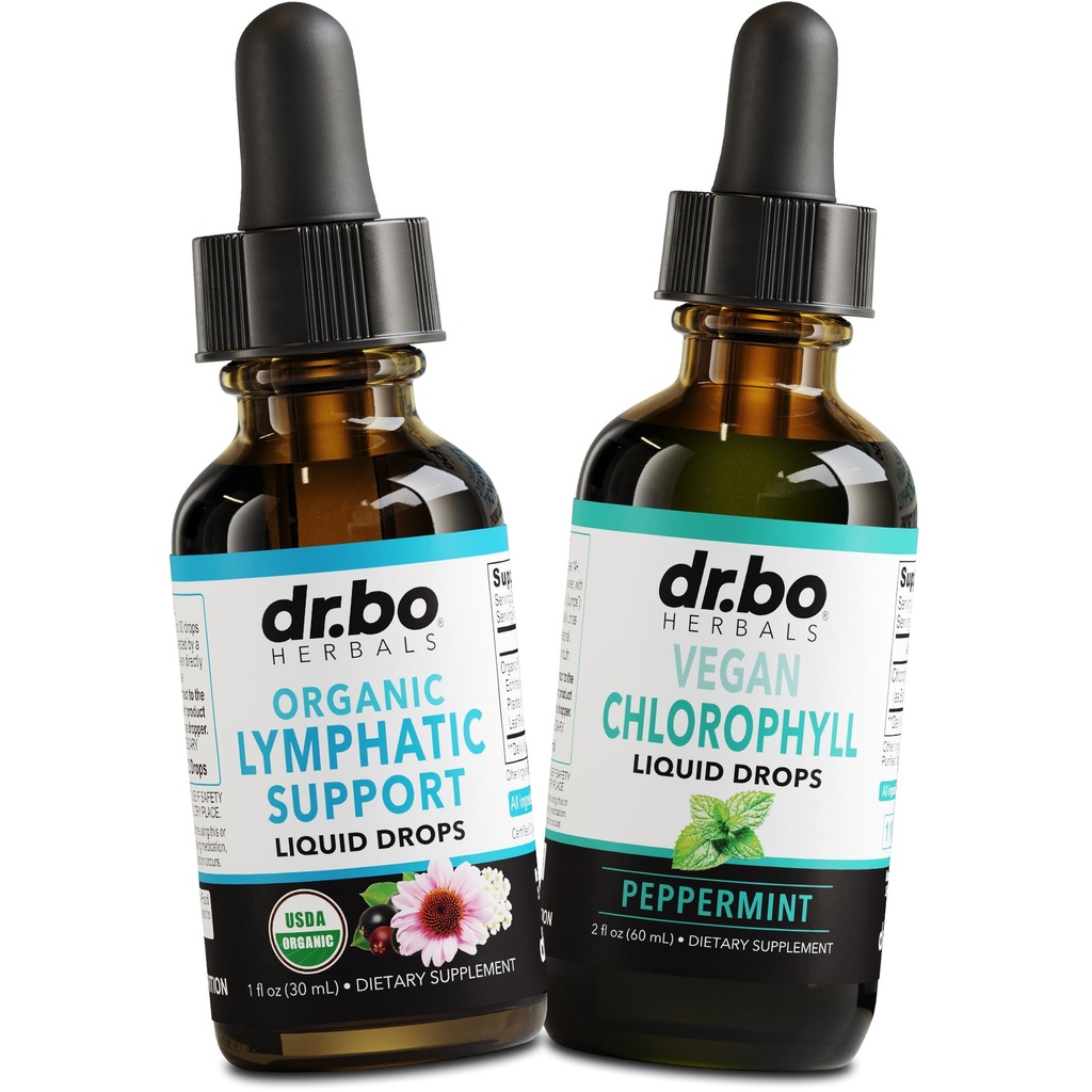 Suppléments de drainage lymphatique et Chlorophil - Soutien Lymphatique Biologique gouttes liquides Nettoyer et gouttes liquides Chlorophylle Nettoyer le corps Détox - Déodorant interne Détox