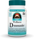 Source Naturals Wellness D-munity, formule d'immuno-vitamine D bioalignée, soutient l'absorption optimale et l'utilisation*, 125 mcg (5 000 UI) D-3-30 Capsules végétariennes