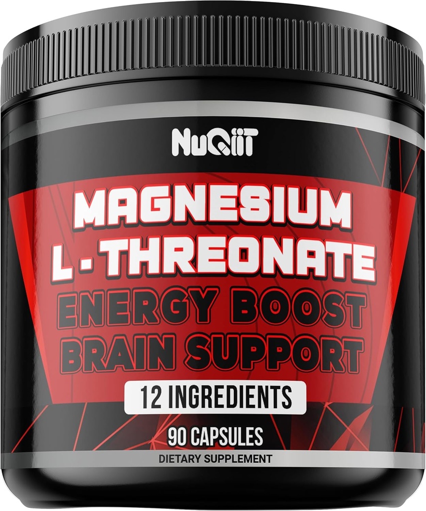 Magnesium L-Dreonate met Ierse Zee Mos, L-Theanine, en meer - 90 Capsules - Indrukwekkende voordelen voor ondersteuning Mood, hersenen gezondheid, energieproductie, vermogen om te onthouden, Focus