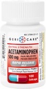 Gericare Acétaminophène extra-fort 500mg Gelcaps de libération rapide, soulagement de la douleur 100 Compte (paquet de 1)