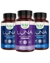 Nested Naturals Luna Melatonin-Free (120 Capsules Vegan) et Luna Natural Sleep Aid avec Melatonin (60 Capsules Vegan) pour le sommeil profond