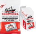 Fisherman's vriend Cough Drops, Cough Suppressant en Sore Throat Lozen, Original Extra Strong, 10mg Menthol, 480 Drops (12 Packs of 40)