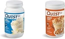 Quest Nutrition Vanille Milkshake Proteïne Poeder, 24g Proteïne, 1g Suiker, Lage Carb, Glutenvrij, 3 Pond, 43 porties & Kaneel Crunch Proteïne Poeder, 20g Proteïne, 2g Net Carb, 1g Suiker
