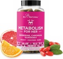 Metabolisme voor haar - Aartiet & Metabolisme Ondersteuning voor vrouwen - Curb Cravings, Reduce Caloric Intake & Promote Feelings of Fullness - Berberine, Chroom Picolinaat & Guarana - 60 Veg Capsules