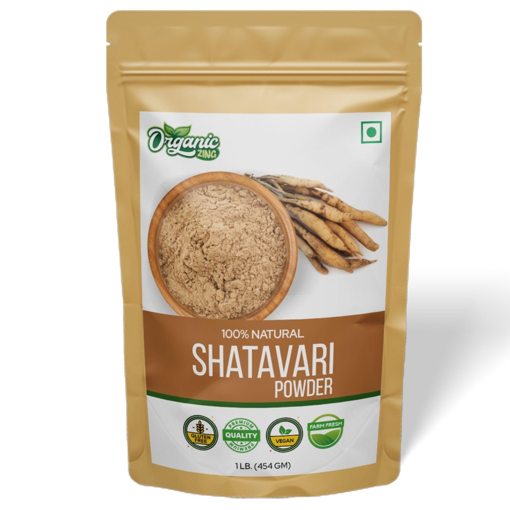 Biologische Shatavari Poeder voor Gezondheid 16 oz (454 gram) Verpakking van 1