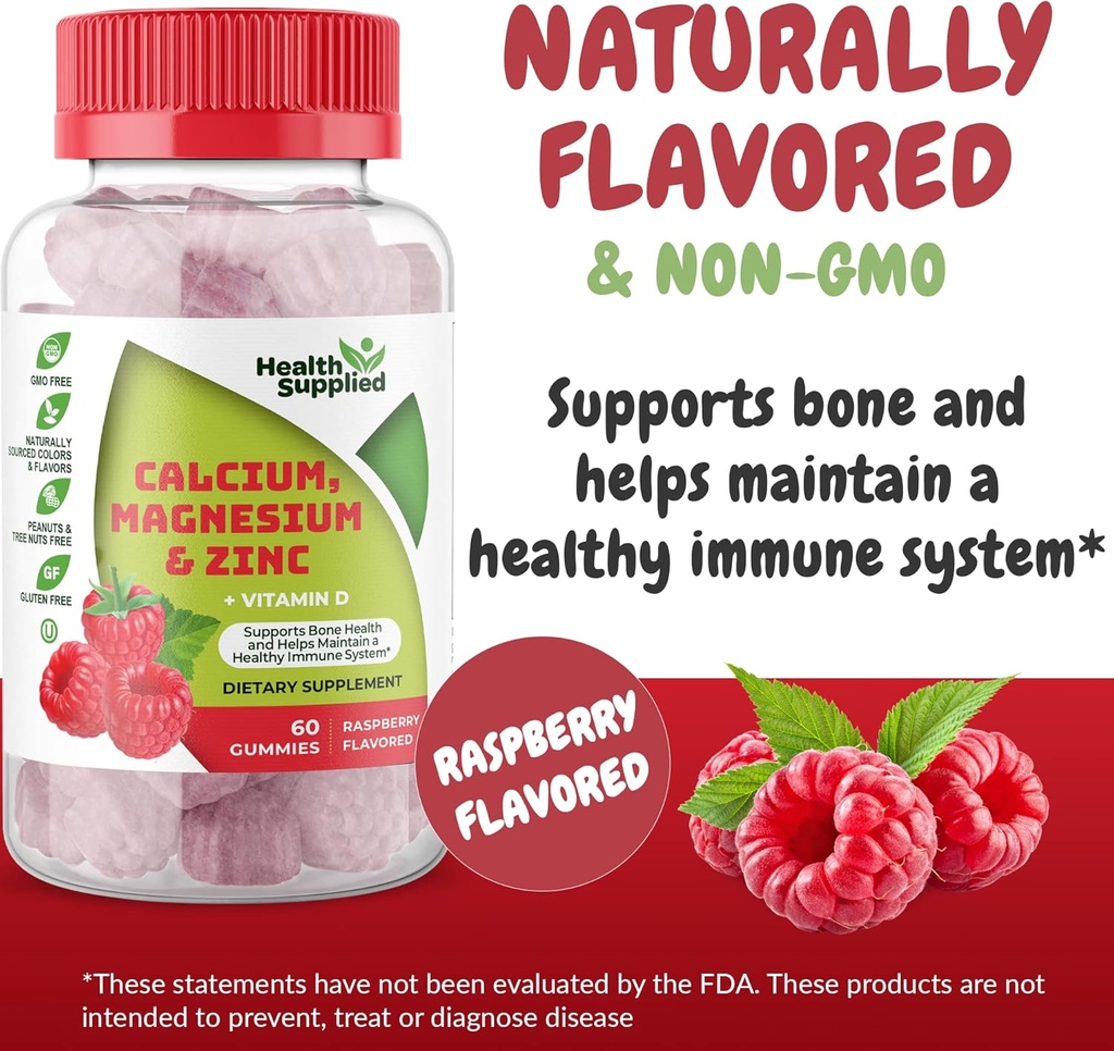 Calcium Magnesium & Zink + Vitamine D Gummy's 