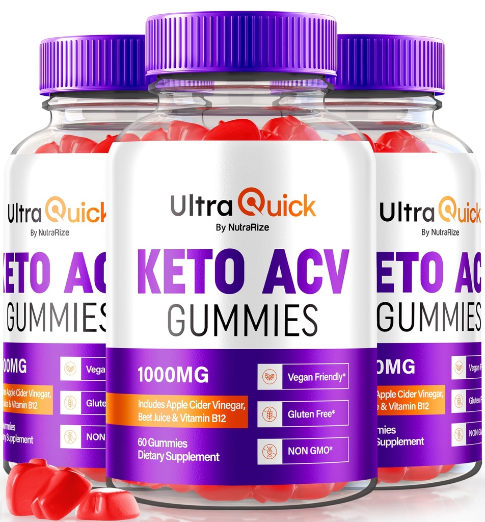 (3 packs) Gommies de vinaigre de cidre de pomme ultra-rapide, Gommies de vinaigre de cidre de pomme ultra-rapide, Keto naturel+ACV, Formule de vinaigre de cidre de pomme, UltraQuick officiel (180 gommies)