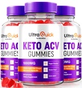 (3 packs) Gommies de vinaigre de cidre de pomme ultra-rapide, Gommies de vinaigre de cidre de pomme ultra-rapide, Keto naturel+ACV, Formule de vinaigre de cidre de pomme, UltraQuick officiel (180 gommies)