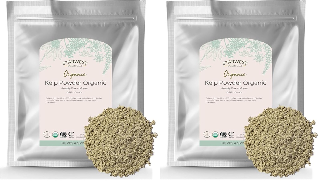 Starwest Botanicals Organic Kelp Powder, 16 Ounce (pack van 2)
