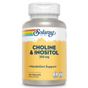 SOLARAY Choline & Inositol 250 mg Twee-Nutrient Combo voor gezond vet Metabolisme, Hersenfunctieondersteuning 100 VegCaps