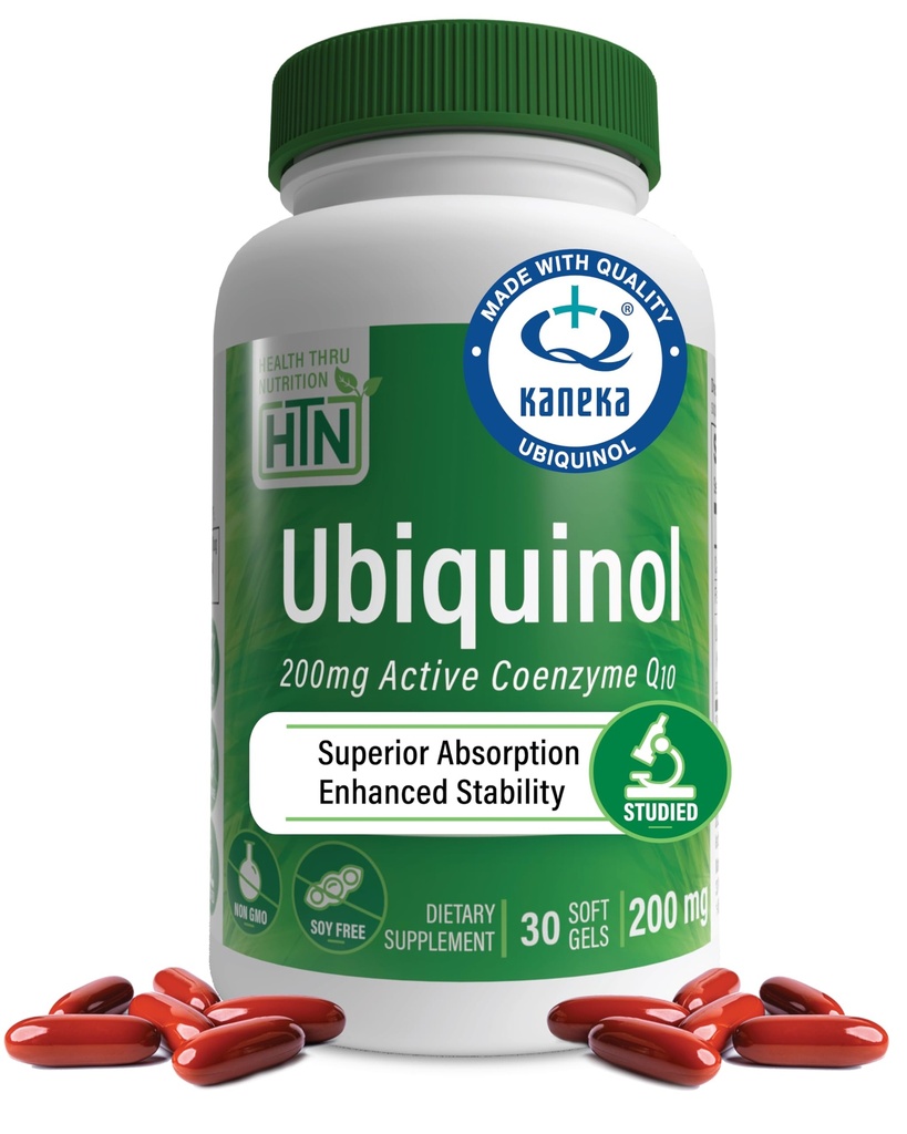 Gezondheid Thru Nutrition Ubicuryl 200mg 30 Softgels als Kaneka QH Gereduceerd CoQ-10 