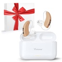 Oplaadbare hoortoestellen voor senioren volwassenen, geavanceerde Multi Channel Digital BTE Hearing Assist, met Recycle Charging Case voor 125 Hrs Backup Power, Auto-On/Off, Pair, Lucid508- A