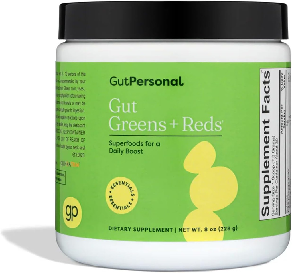 GutPersonal Gut GreensTM + Reds voeden uw buik, verhogen van goede bacteriën, en verbeteren van het welzijn voor optimale maaggezondheid, 30 porties