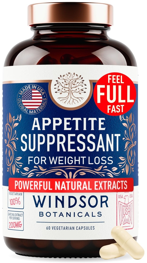 Appetite Suppressant voor gewichtsverlies - Garcinia Cambogia, Glucomannan Appetite Control Supplementen en Metabolisme Booster voor gewichtLoss - verlies gewicht snel voor vrouwen en mannen - 60 Veggie Diet Pillen