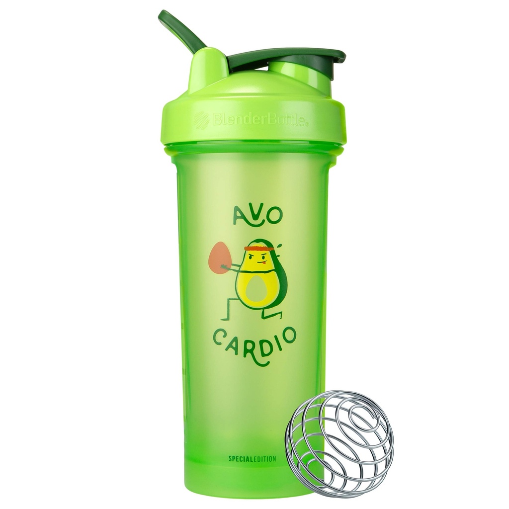 BlenderBottle Juste pour Fun Classic V2 Shaker Bouteille parfaite pour les shakes protéiques et préentraînement, 28-Ounce, Avo Cardio