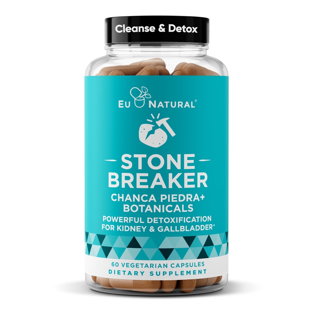 Chanca Piedra Stone Breaker - The Original Stone Breaking Formula with Celery Seed & Parsley - Supports Kidney, Gallbladder & Urinary Tract Cleansing to Help Flush Impurities - 60 Vegetarian Capsules