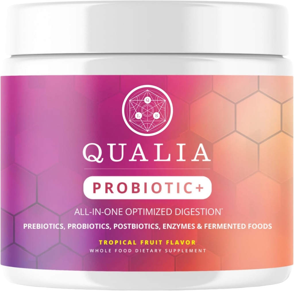 Qualia Probiotic - 28 Science-Backed Spore Probiotics, Prebiotics en Postbiotics. Totale Gut Support. Verzacht de spijsvertering. Ethisch gevoed. Promoot Akkermansia Groei. 1 maand levering