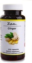 Hekma Center Pure Ginger Root - Zingiber Officinalis - 100 Capsules Reduces Nausea - Vegan