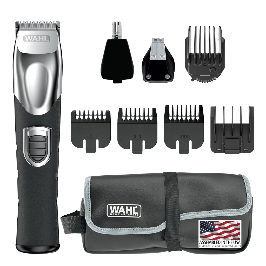 Wahl USA Rechargeable Lithium Ion All in One Baard Trimmer voor mannen met detail en oor en neus haar trimmer bevestigingsmateriaal 