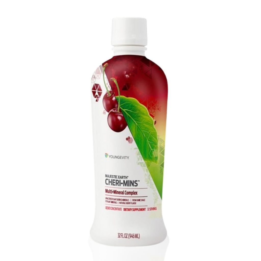 Youngevity Cheri-MinsTM Plant Afgeleide Liquid Minerals - Great Proefformule - 77+ Natural Unversed Trace Minerals - Collective Form Humic Shale (32 Fl Oz)