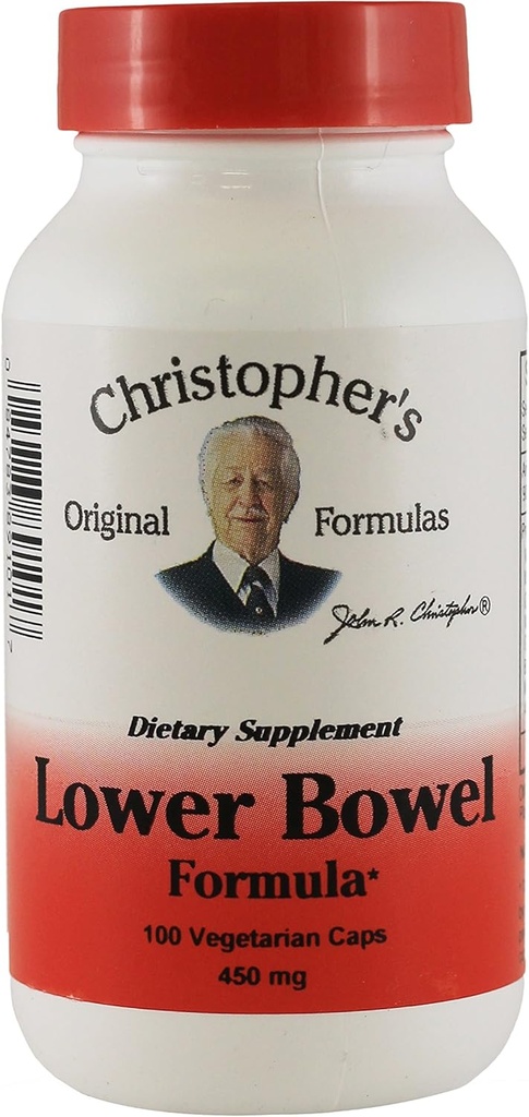 Dr Christopher's Lower Bowel Formula Vegetarian 100 Capsules 450 mg (verpakking van 2)