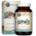 Jardin de la vie Organiques aliments entiers multivitamines pour les hommes 40+, 60 comprimés, Vegan Mens Multi pour la santé, Vitamines bio complètes certifiées bien-être, Minéraux pour les hommes de plus de 40, Vitamines pour hommes