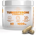 Peak Revival-X Turkesterone Tongkat Ali Supplement (500mg Ajuga Turkestanica + 250mg Tongkat Ali) 60 Capsules-Turkesterone Supplement 1000mg - Spiersterkte & Recovery Ondersteuning - Made in The USA