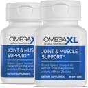 OmegaXL Joint Support Supplement - Natural Muscle Support, Green Lipped Mussel Oil, Soft Gel Pillen, Drug-Free, 60 Count (2 Pack)