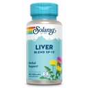 SOLARAY Lever Blend SP-13 - Traditionele kruidenondersteuning met melkdistel Extract, Dandelion Root, Burdock, Kelp, Pepermunt en Trace Minerals - 60-dagen garantie, 100 porties, 100 VegCaps