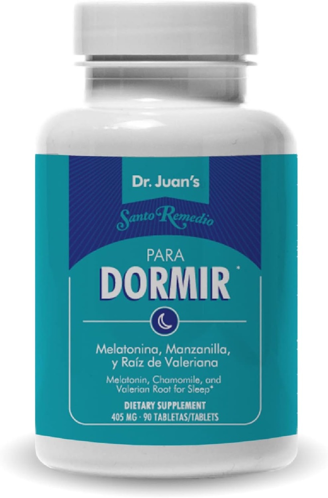 Santo Remedio Slaapformule, Gezonde Slaap Ondersteuning, Melatonine, Kamille, en Valeriaan Root, 90 Capsules, 380 mg per Serving, Geen kunstmatige kleuren, Geen kunstmatige smaken, Niet-GMO, Glutenvrij