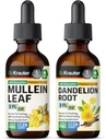 BIO KRAUTER Mullein Tinctuur 2 Fl. Oz. & Dandelion Tinctuur 2 Fl. Oz.