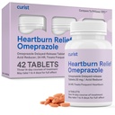 Curist Omeprazol 20 mg tabletten - 42 tabletten met vertraagde afgifte - Acid Reflux Medicine for Heartburn Relief
