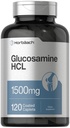 Horbäach Glucosamine HCL 1500mg 120 Capletten Niet-GMO en Glutenvrij Supplement