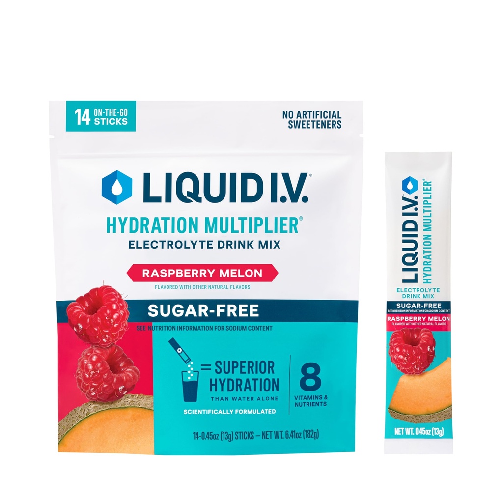 Vloeistof I.V.® Hydration Multiplier Sugar-Free - Raspberry Melon 