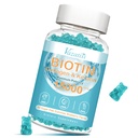 Biotine en Collageen Gummies met B12, Hair Skin en Nails Vitaminen Gummy's voor haargroei, gloeiende huid en sterke nagels - Blueberry Flavor, Sugar Free, 60 Ct