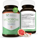 Microbiome Balance, Gut Health Supplementen voor vrouwen en mannen, verteringssupplement met monolaurin en caprylzuur, all-natuurlijke ontgifting Supplement voor de spijsvertering gezondheid, spijsvertering Boost 120 C