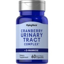 Piping Rock Cranberry Complex Supplément de 60 capsules avec D-Mannose et mélange probiotique pour les femmes et les hommes