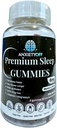 AngstOff Premium Slaap Gummies, Blueberry Flavor, Vegan, Sugar-Free, 60 Gummies