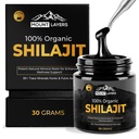 Résine pure Shilajit avec acide fulvic - Himalayan Shilajit pour hommes et femmes avec 85+ minéraux traces - soutient le métabolisme - os santé et système immunitaire - 500mg - 60 portions - 30g Jar