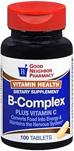 BNP Vitamine Gezondheid B-complex Plus Vitamine C (100 tabletten)