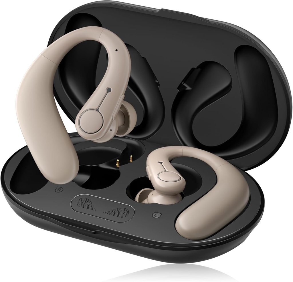 Hoortoestellen, hoortoestellen voor senioren met Bluetooth, oplaadbare hoortoestellen met geluidsannulering, 5-niveau Button Volume Control, OTC-hoorversterker voor matig gehoorverlies, helder geluid