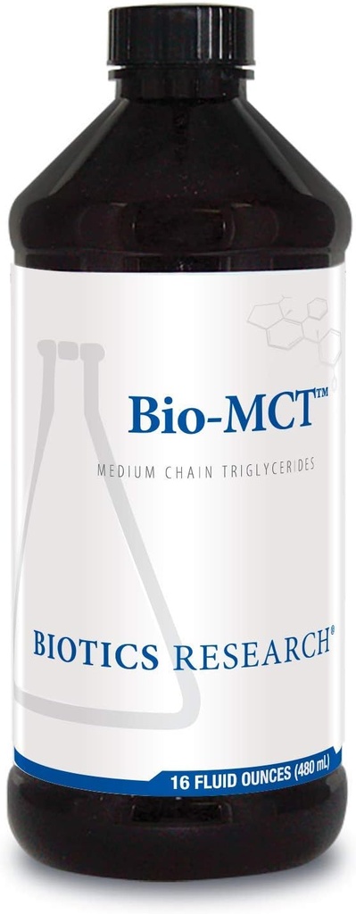 Biotica Onderzoek Bio MCT Hersenbrandstof, Hersenenergie, Pure Energie, Medium Chain Triglyceriden, MCT, Caprylic triglyceride 16 Fluid Ounces