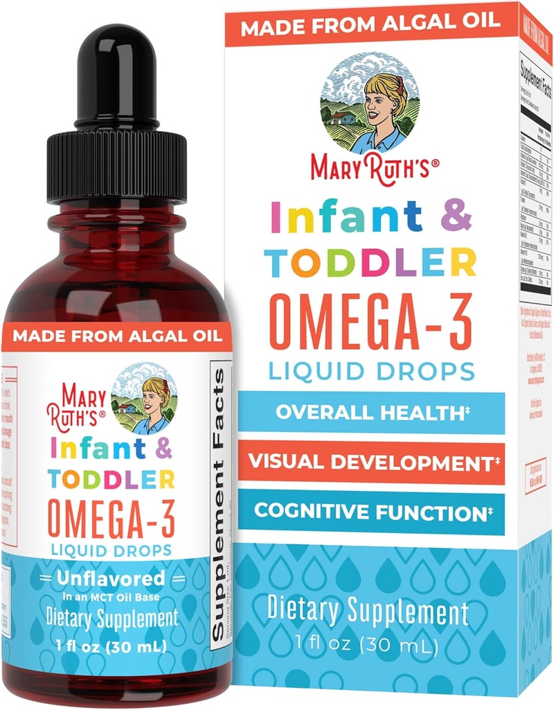 MaryRuth Organics Infant and Peuter Omega-3 Liquid Drops by 