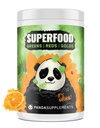 Underground Bio Labs/Panda Suppos: Tous les surfages naturels: Verts, Rouges, Ors,Probiotiques,Ashwagandha et Lion's Mane, pour la santé et le bien-être 13.76 Oz (Orange)
